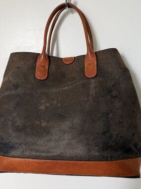Bric's Tote Bag Brown leather shoulder bag